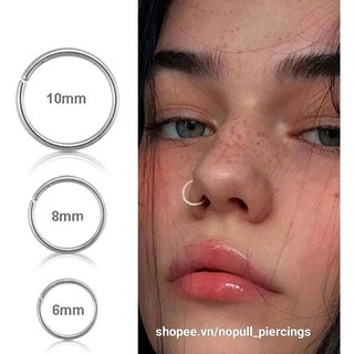 (1 chiếc) KHUYÊN MŨI TRÒN - Siêu mỏng 0,8mm (bẻ cong) - Khuyên thép y tế không gỉ - Khuyên xỏ tai, mũi, môi,...