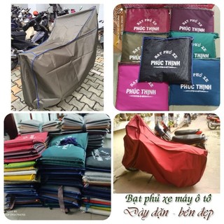 Bạt che xe máy 2 lớp siêu bền che nắng xe máy che mưa xe máy Phúc Thịnh