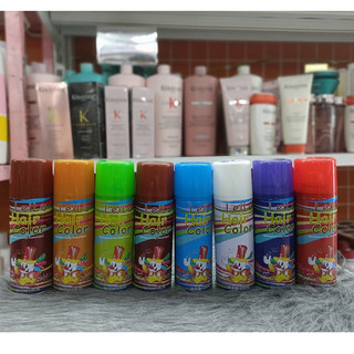 Keo xịt màu tạm thời leilu hair color 125ml