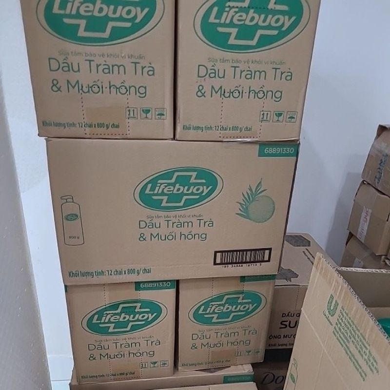 Sữa Tắm Lifebuoy Detox Tràm Trà & Muối Hồng 800g