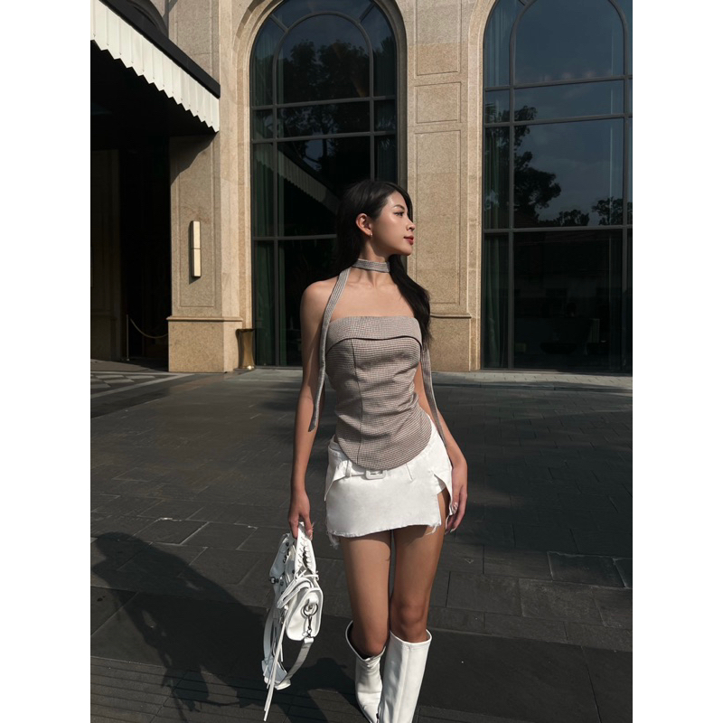 Jemie Top - Áo ống cúp ngực kèm dây cổ - Morri Club | BigBuy360 - bigbuy360.vn