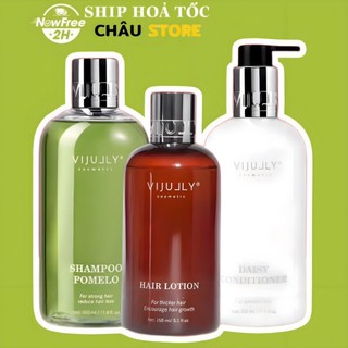Combo dầu gội xả xịt bưởi vijully