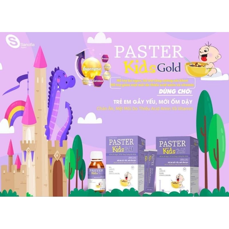Siro ăn ngon PASTER KIDS GOLD giúp trẻ HẾT BIẾNG ĂN, tăng cường sức đề kháng