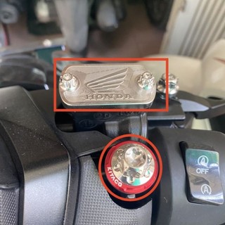Combo ốc chân gương + nắp dầu inox vario- ab