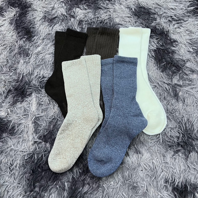 Tất Dài Vớ Lót Lông Nam Nữ Trơn Basic Cotton 100% - SAVAGE