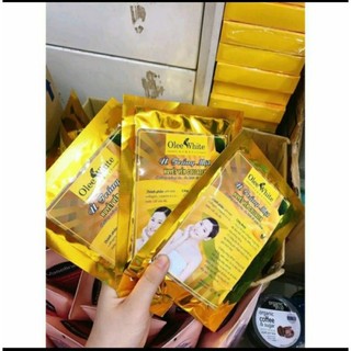 Tắm ủ trắng da face huyết yến collagen olee white