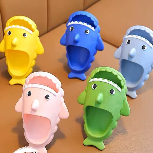 Dép bánh mì cá mập há miệng đế chaos siêu nhẹ cho người lớn và trẻ em  dễ thương mang trong nhà , dạo phố có ảnh thật
