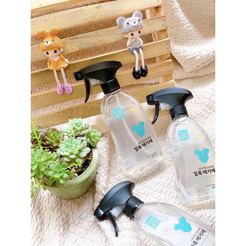 Chai xịt tẩy vết ố đồ ăn trên quần áo trẻ em Nature Love Mere nội địa Hàn Quốc 400ml