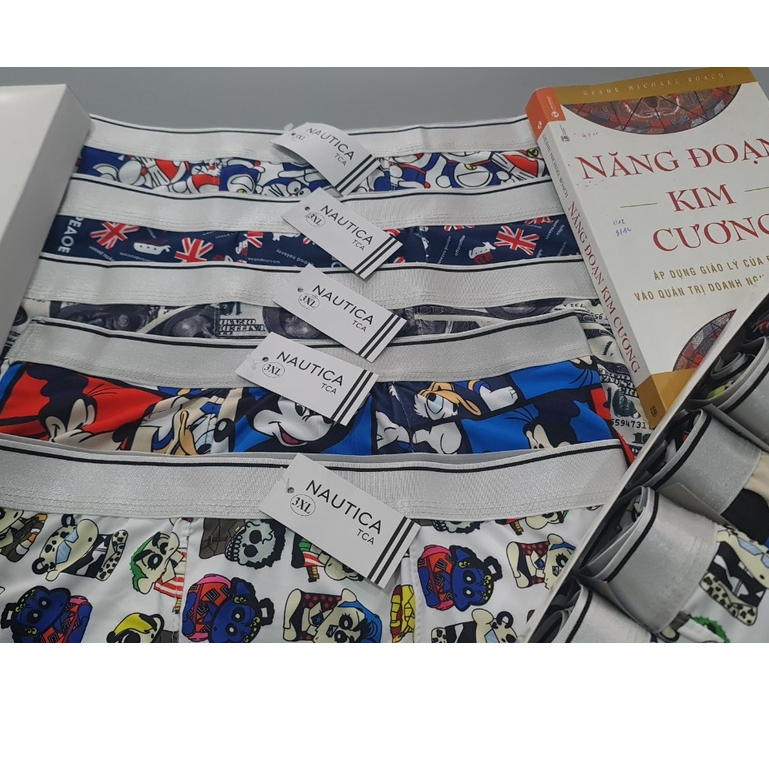 Quần lót nam in hình thun lạnh, quần sịp nam đùi thun lạnh hoạt hình doremon, shin, ... hàng hiệu 15