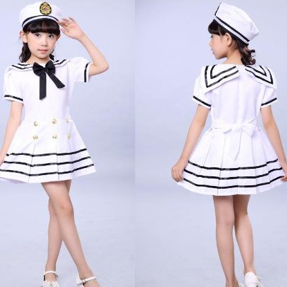 Trang Phục Hải Quân Cho Bé, Đồng Phục Quần Áo Lính Hải Quân Trẻ Em Kèm Mũ