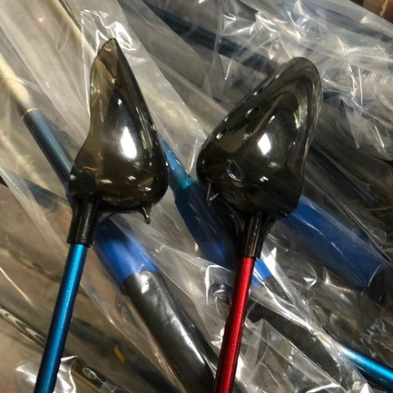 [Chất Lượng] Gậy Vẩy Mồi - Muôi Xả Mồi - Chất Liệu Carbon - Siêu Nhẹ,Cán Xốp Êm - Chống Trơn Trượt - Loại 80cm