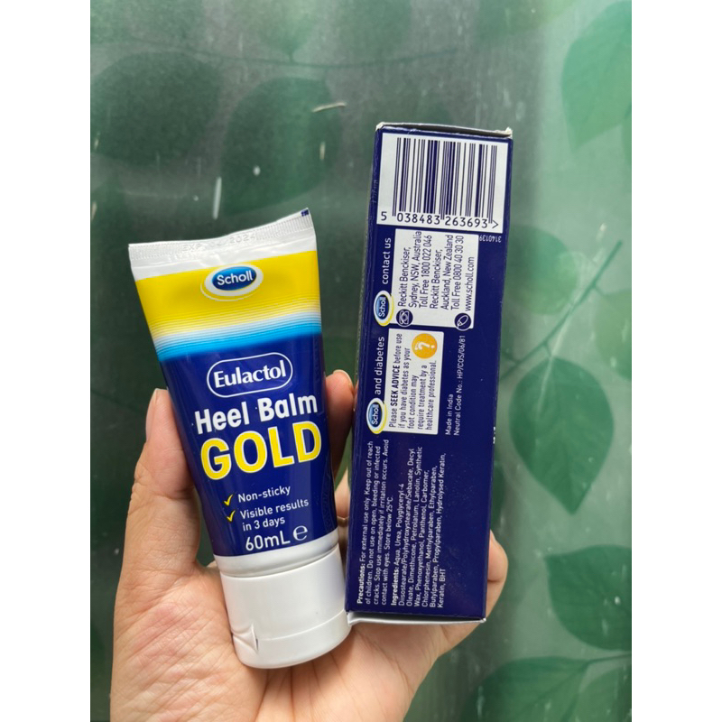 Kem hỗ trợ nứt và dưỡng gót chân Eulactol Heel Balm Gold 60ml