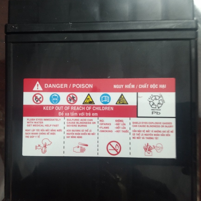 Ắc quy GS GT6A - 12V 6Ah dùng cho xe Wave, Future từ trước năm 2008, Sirius, Jupiter trước năm 2010