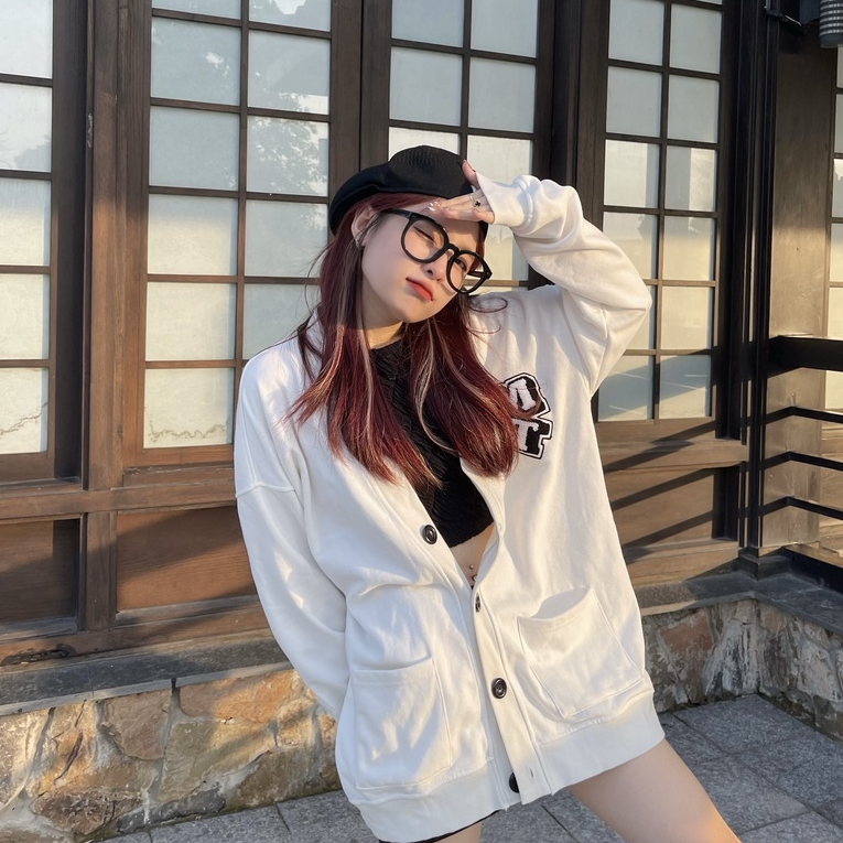 Áo Cardigan Logo Thêu Xù Cao Cấp MENTAL® MT CHENILLE PATCHES CARDIGAN