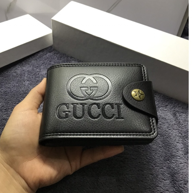 Ví nam dáng ngang cúc bấm