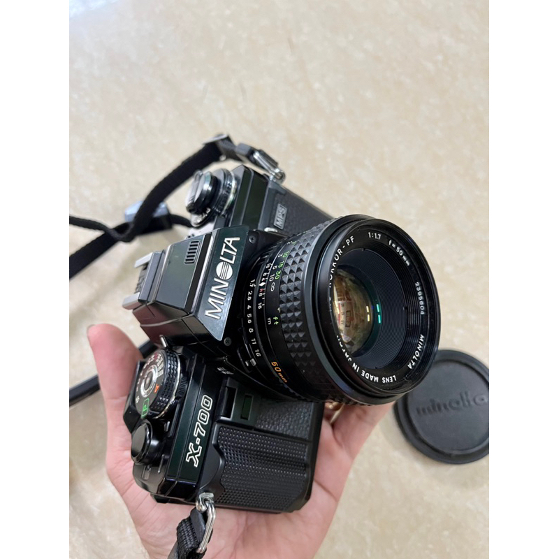 Máy ảnh film Minolta X700 + lens Minolta MC 50mm f1.7