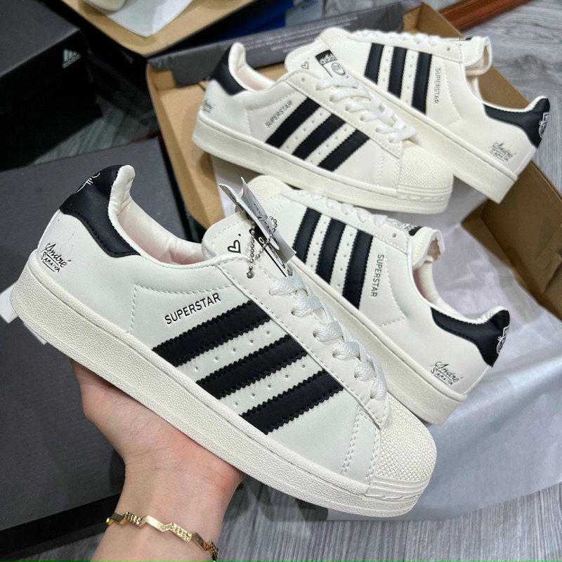 GIẦY THỂ THAO SUPERSTAR SÒ NỮ, PHỐI MÀU SIÊU ĐẸP, GIẦY THỂ THAO ĐI CHƠI, DU LỊCH, HÀNG CAO CẤP.