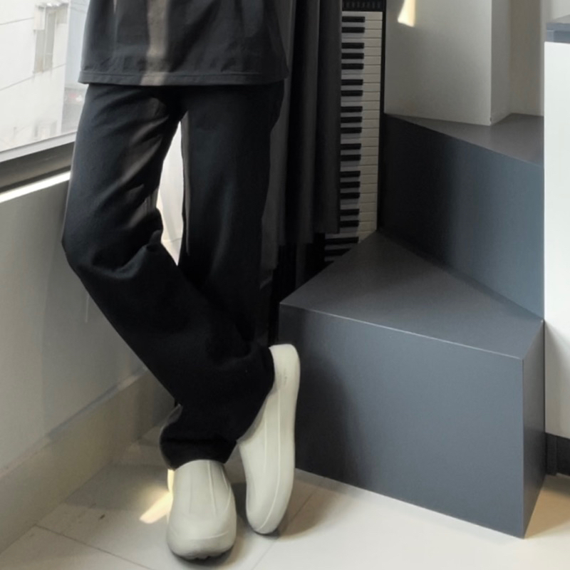 QUẦN JEANS SUÔNG ỐNG RỘNG_ĐEN & XÁM - COMFORT JEANS'S KN