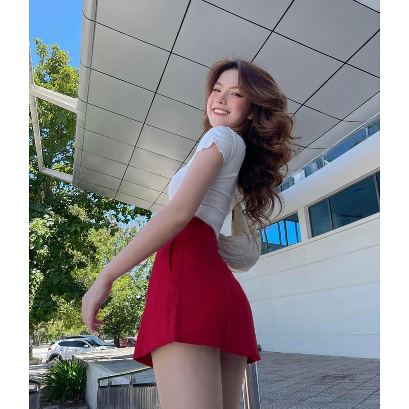 KELLY SKIRT/ CHÂN VÁY NGẮN LƯNG CAO TÔN DÁNG THANH LỊCH NỮ TÍNH