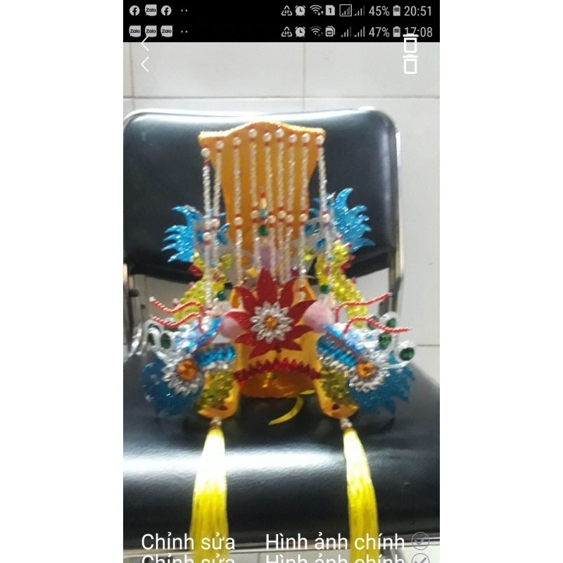 BỘ ÁO VÀ MÃO NGỌC HOÀNG