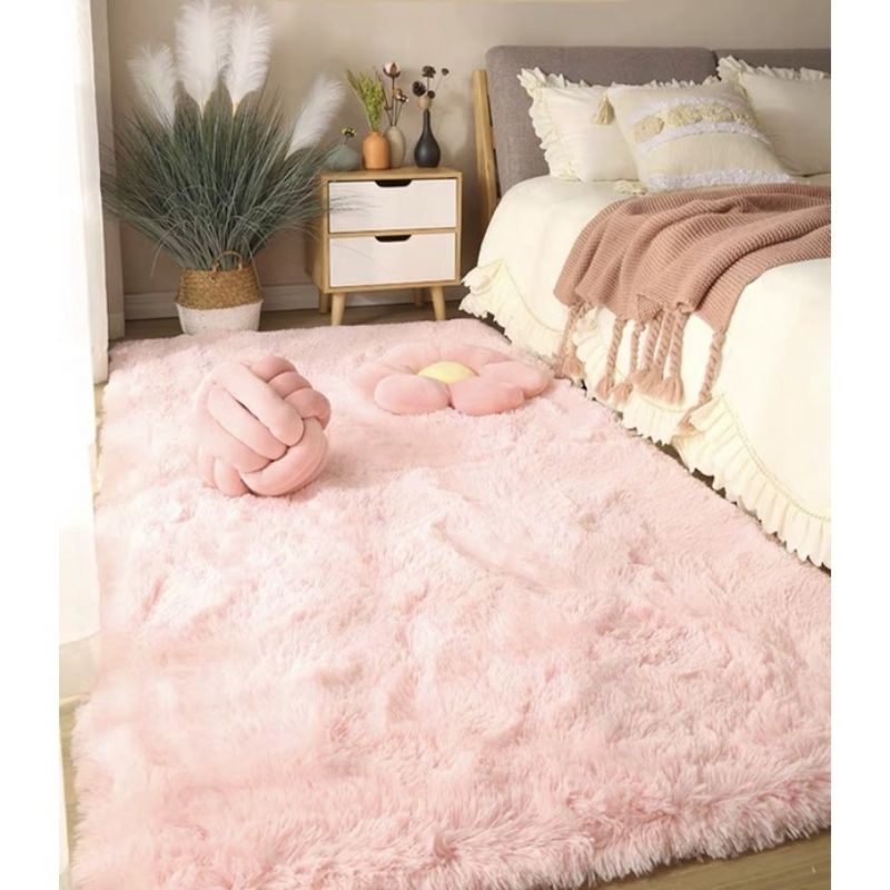Thảm Lông Trải Sàn, thảm trải chân giường, trải chân ghế sofa trang trí hàng loại 1 ( Size 80cmx200cm)
