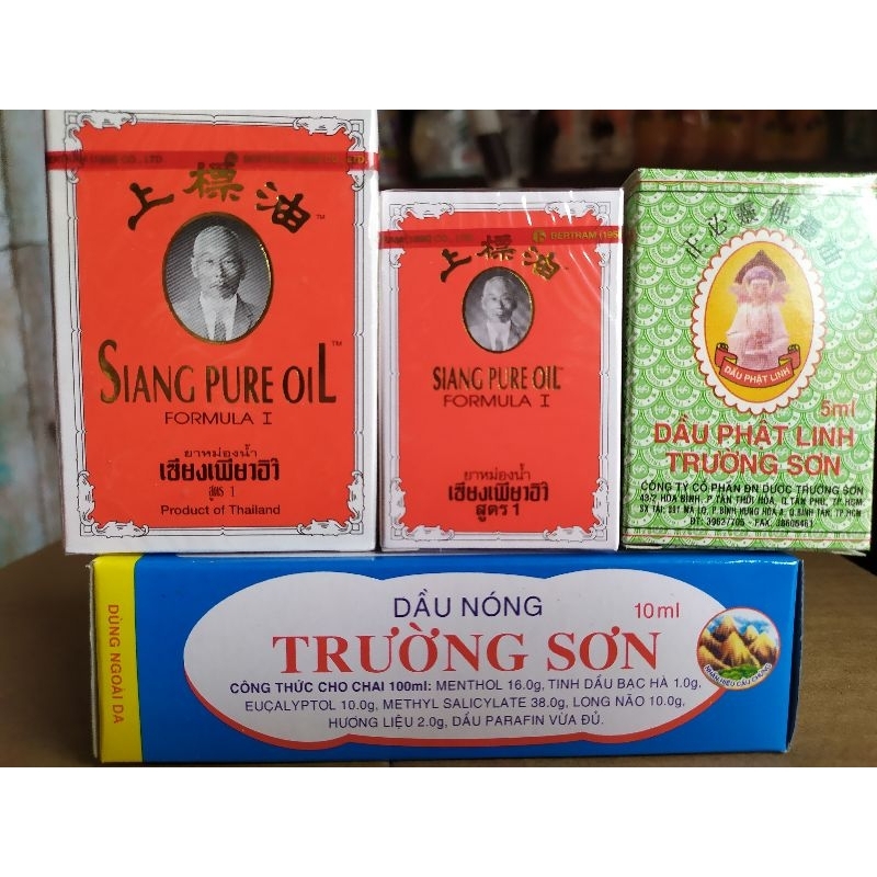 dầu gió phật linh Trường Sơn , dầu nóng, dầu thái đỏ