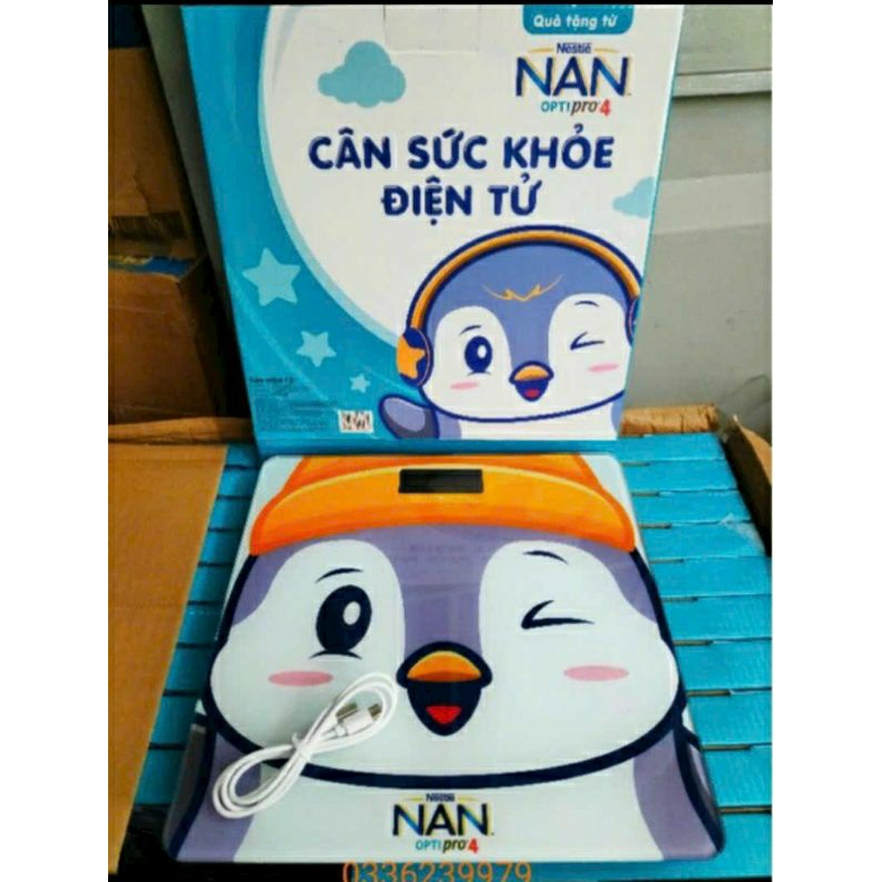 Cân sức khoẻ điện tử (loại sạc pin) - hàng quà tặng từ sữa Nan