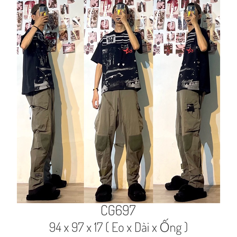 Quần cargo pant túi hộp 2hand