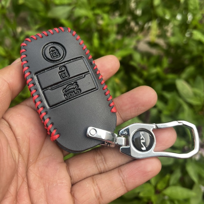 Bao Da Chìa khóa xe ô tô Kia k3,Kia cerato 2014-2018,sorento,kia morning smartkey 3 nút thông minh