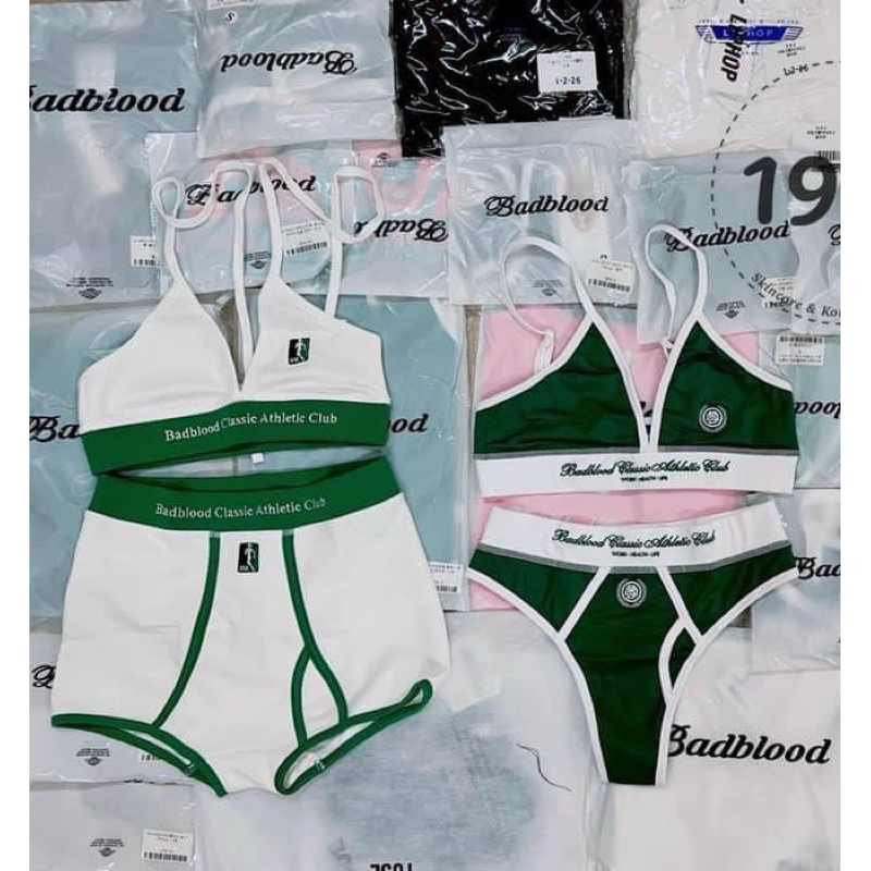 Set bikini xanh lá Badblood