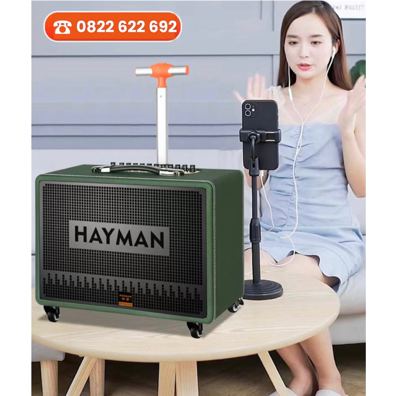 Loa karaoke Bluetooth nhập khẩu chính hãng HAYMAN X8-6