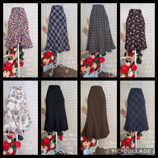 Chân váy Nhật dài dáng đuôi cá