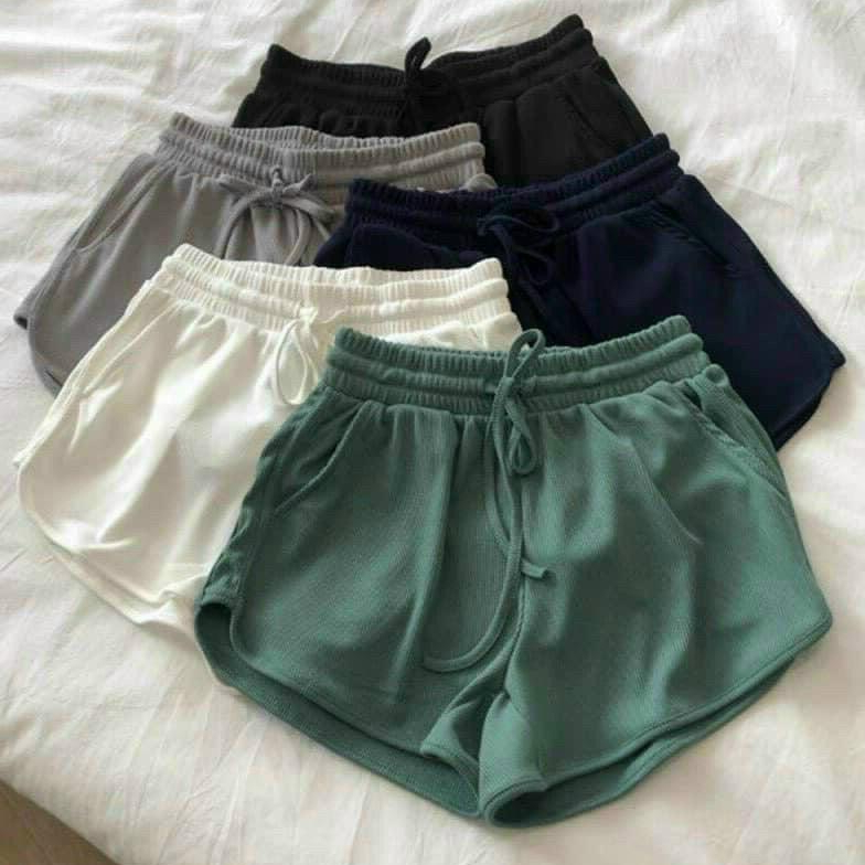 Quần Short Nữ ZALITA Q002 Có Túi Vải Len Tăm Thoáng Mát, Co Giãn Tốt Có Dây Rút Điều Chỉnh