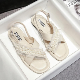 Sandanl bệt chéo phối ren big size 35-45