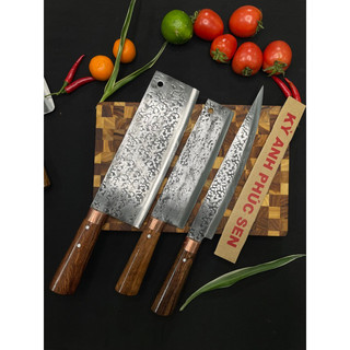 Combo bộ 3 dao bêp chặt xương thái phile dành cho nhà bếp - kỳ anh thợ khóa