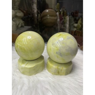 Bi đá spentine phong thủy đk 10 cm