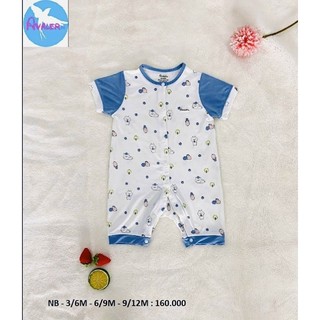 Body cộc Avaler, Body sơ sinh chất sợi tre mềm mịn mát hoạ tiết đáng yêu cho bé,