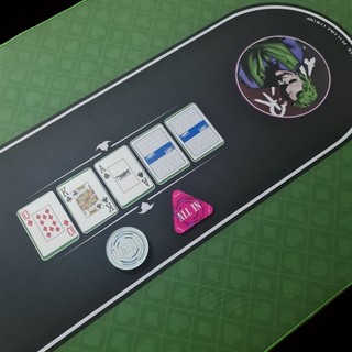 Thảm chơi poker cao cấp Joker Mat (bo viền, 70x140x0.3 cm)