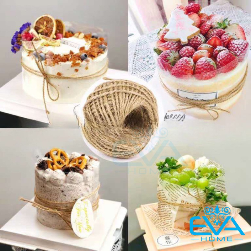 10 Mét Dây Bố Dây Thừng Dây Gai Trang Trí Handmade 2S 1.5mm