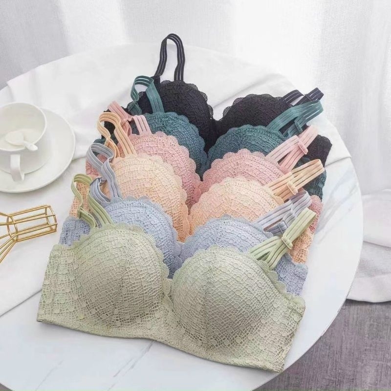 Áo Ngực nữ ren lưới không gọng cài sau thái lan cao cấp Bee Ná