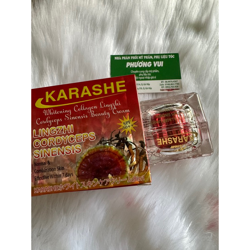 Kem KARASHE Collagen Linh Chi Đông Trùng Hạ Thảo 9 in 1 Cao Cấp Chính Hãng  25 g