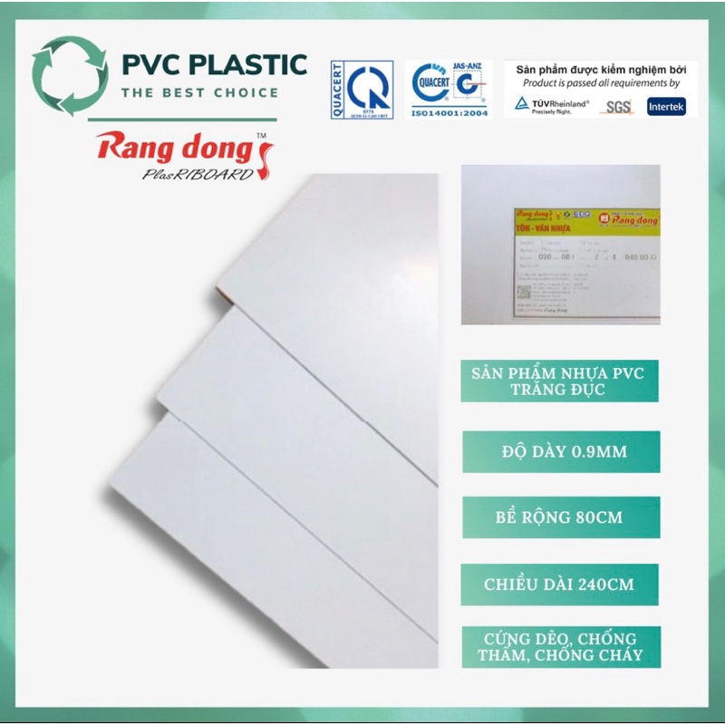 Nhựa PVC làm gá dưỡng ngành may kích thước 0.9x800x2400mm