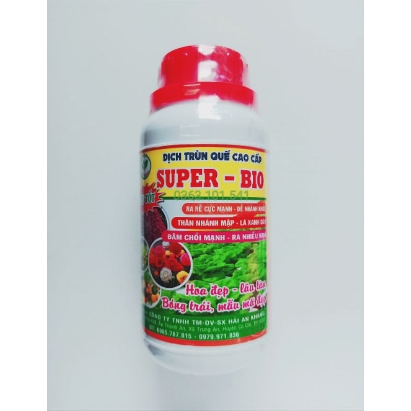 Dịch Trùn Quế Cao Cấp SUPER BIO Phục Hồi Cây Suy, Ra Rễ, Đâm Chồi Siêu Tốt Chai 250ml