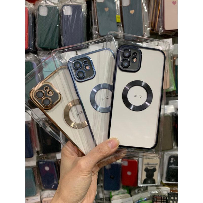 Ốp hở táo viền vuông iphone dẻo trong sang trọng 11 12 13 14 11pro 12pro 13pro 14pro promax