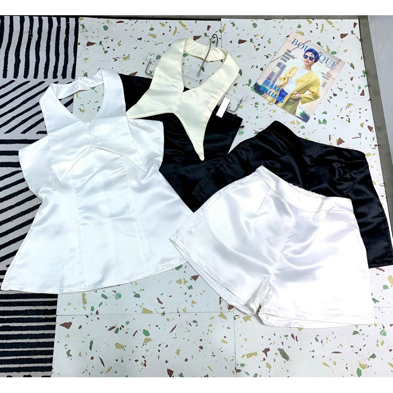 Set Bộ Tapta 3 Lỗ Cổ V Xoè + Quần Short Đùi