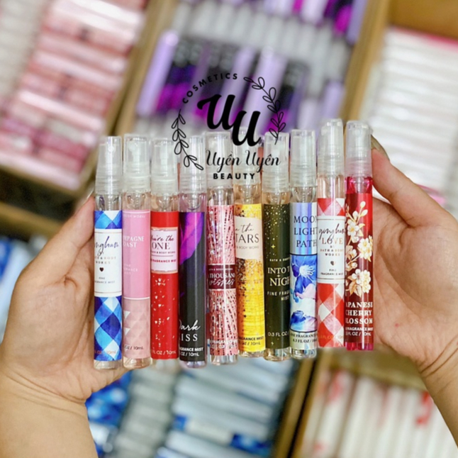 Auth bill Mỹ - Xịt thơm chiết toàn thân nam & nữ lưu hương 5 tiếng, đi chơi, đi học BATH & BODY WORKS đa dạng mùi 10ml