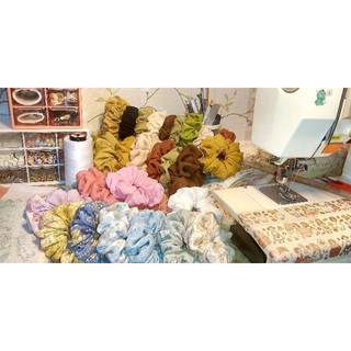 [100% Handmade] Scrunchies, cột tóc size mini đũi mềm mịn, xinh xắn