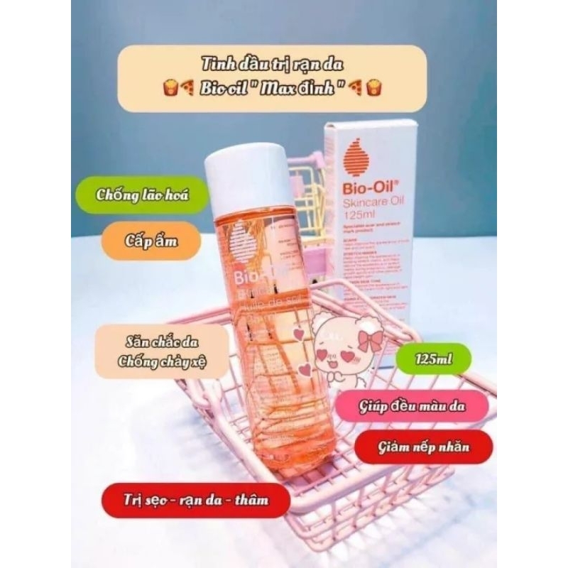 Bio Oil 125ml- Dầu bio oil làm mờ rạn, mờ sẹo- Hàng Úc chính hãng