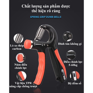 Kìm bóp tay điều chỉnh lực kèm bộ đếm số 5-60kg