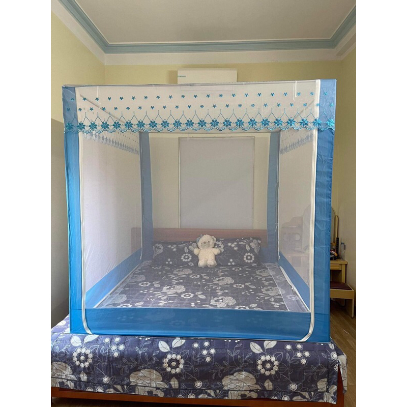 Màn Khung Không khoan tường cao cấp - Đủ kích thước 1m2,1m4,1m6,1m8,2m2 | Màn 3 cửa made in Việt Nam hàng có sẵn